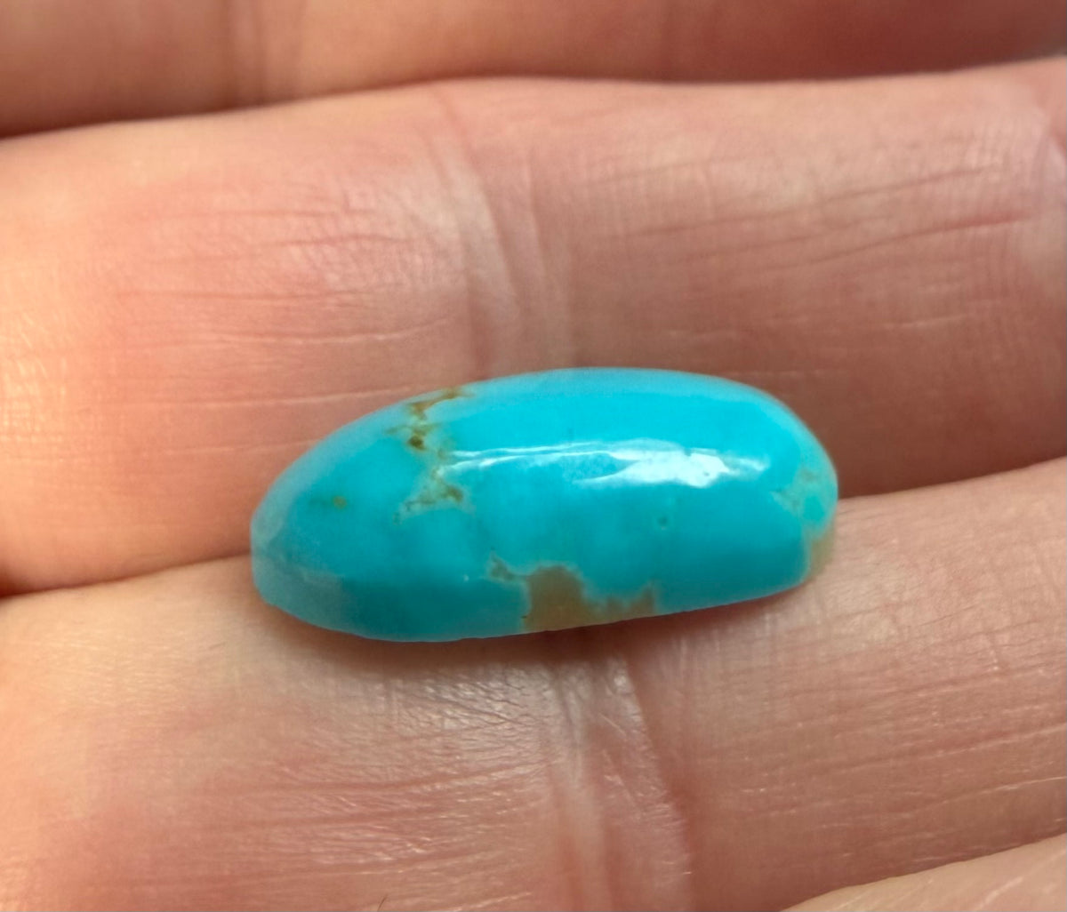 Nacozari turquoise cabochon NA-003 side profile