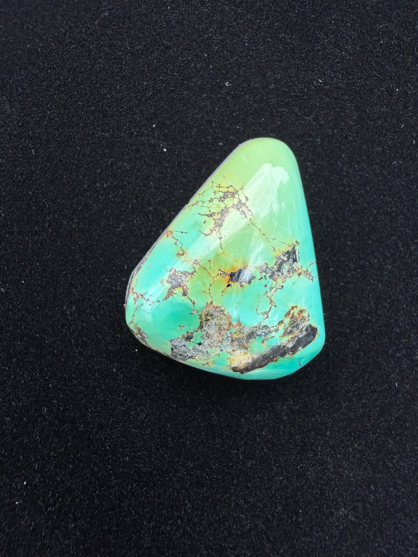 Natural Hubei Turquoise Polychrome Cabochon H-002-N