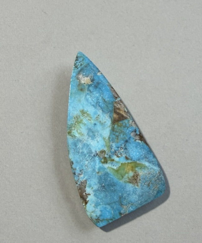 Kingman Red Web turquoise cabochon KR-004 back view