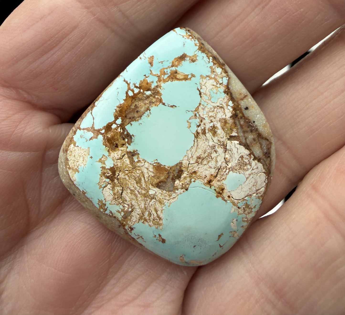 Natural Royal Blue Royston Nevada Turquoise Cab RB-015-N