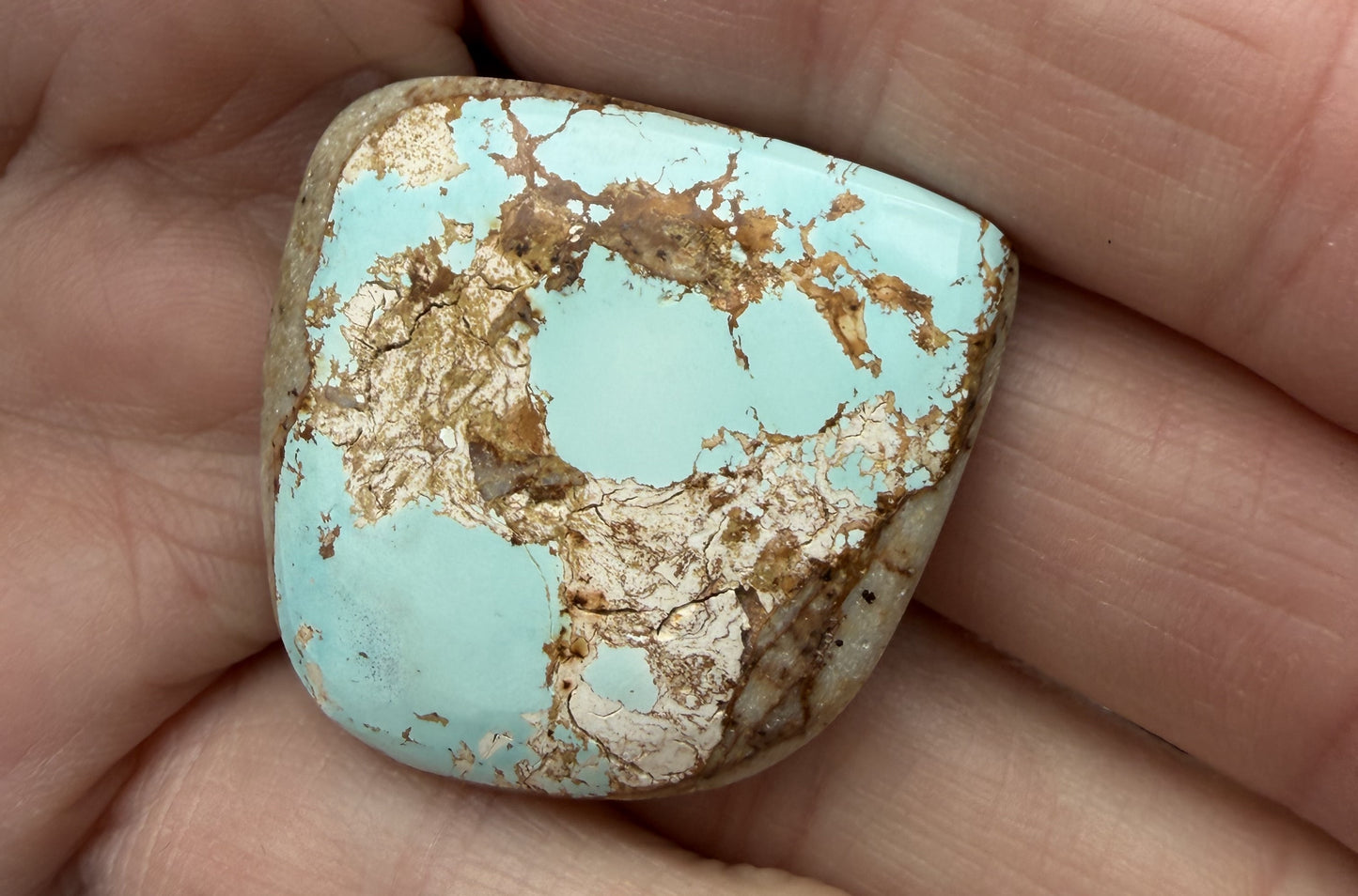 Natural Royal Blue Royston Nevada Turquoise Cab RB-015-N