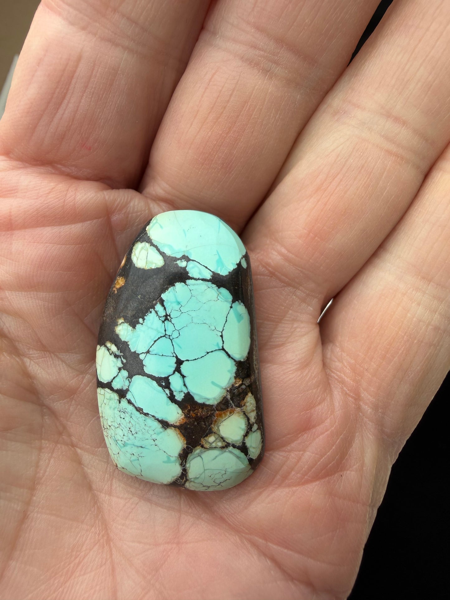 Natural Red River Hubei China Turquoise Cab RR-007-N