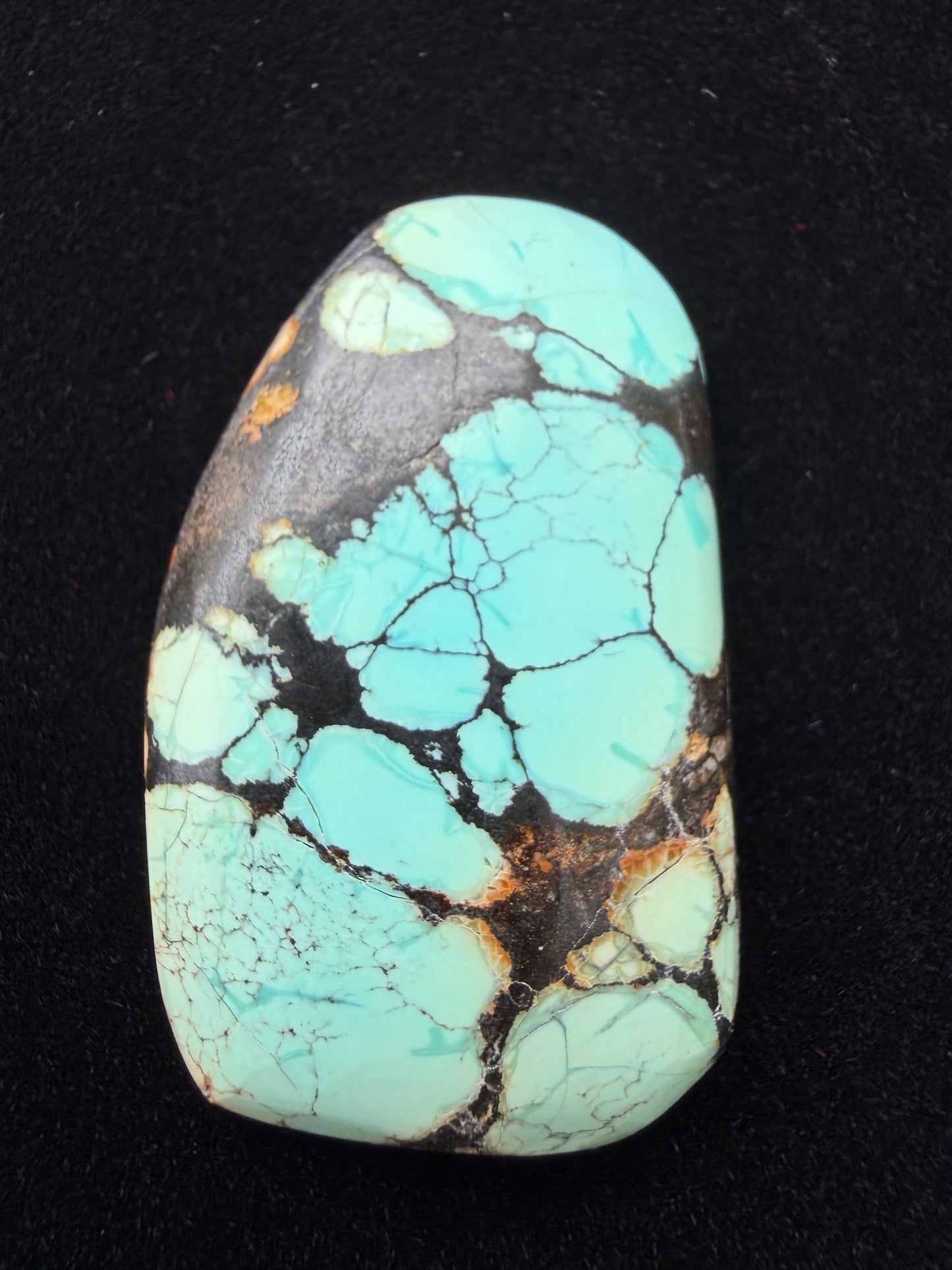 Natural Red River Hubei China Turquoise Cab RR-007-N