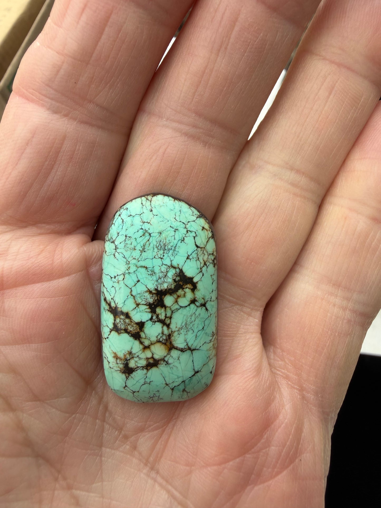 Natural Red River Hubei China Turquoise Cab RR-008-N