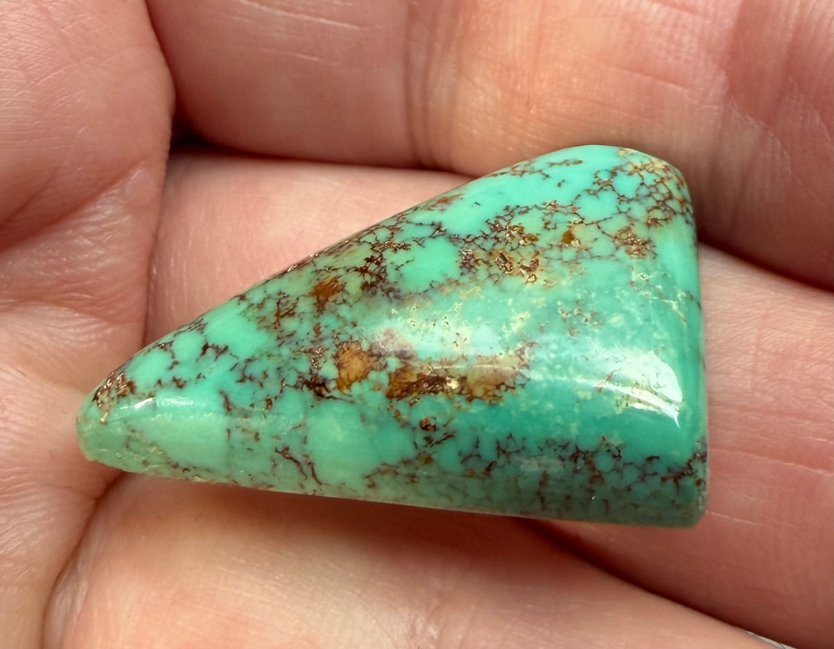 Sonoran Gold turquoise cabochon S-008 side profile