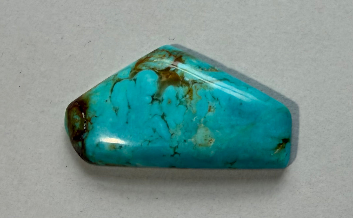 Tyrone turquoise cabochon TY-012 front view