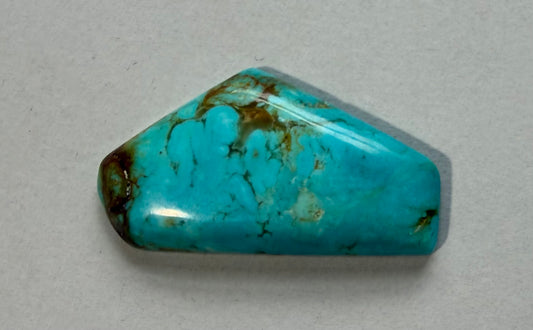 Tyrone turquoise cabochon TY-012 front view